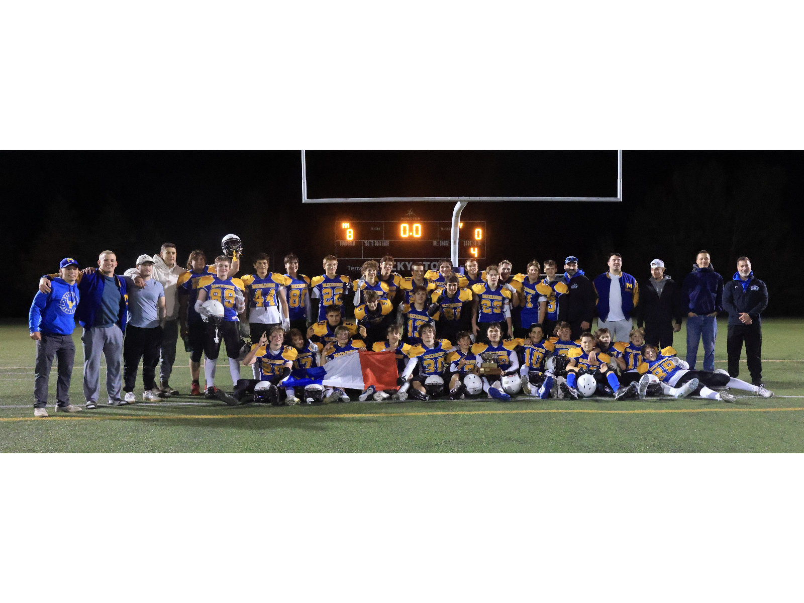 LES MATADORS CHAMPIONS DU MINI BOWL DE L’ACADIE