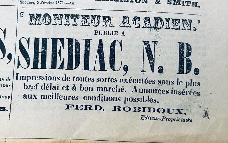 Moniteur Acadien Shediac