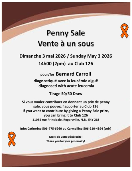 Vente à un sous / Penny sale