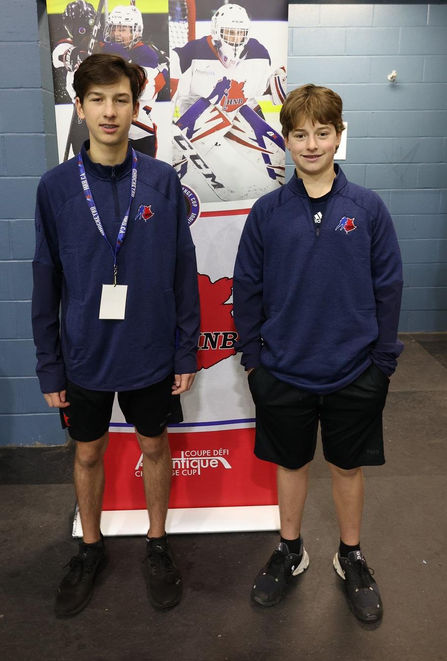 Miguel Doiron et Alexandre Caissie