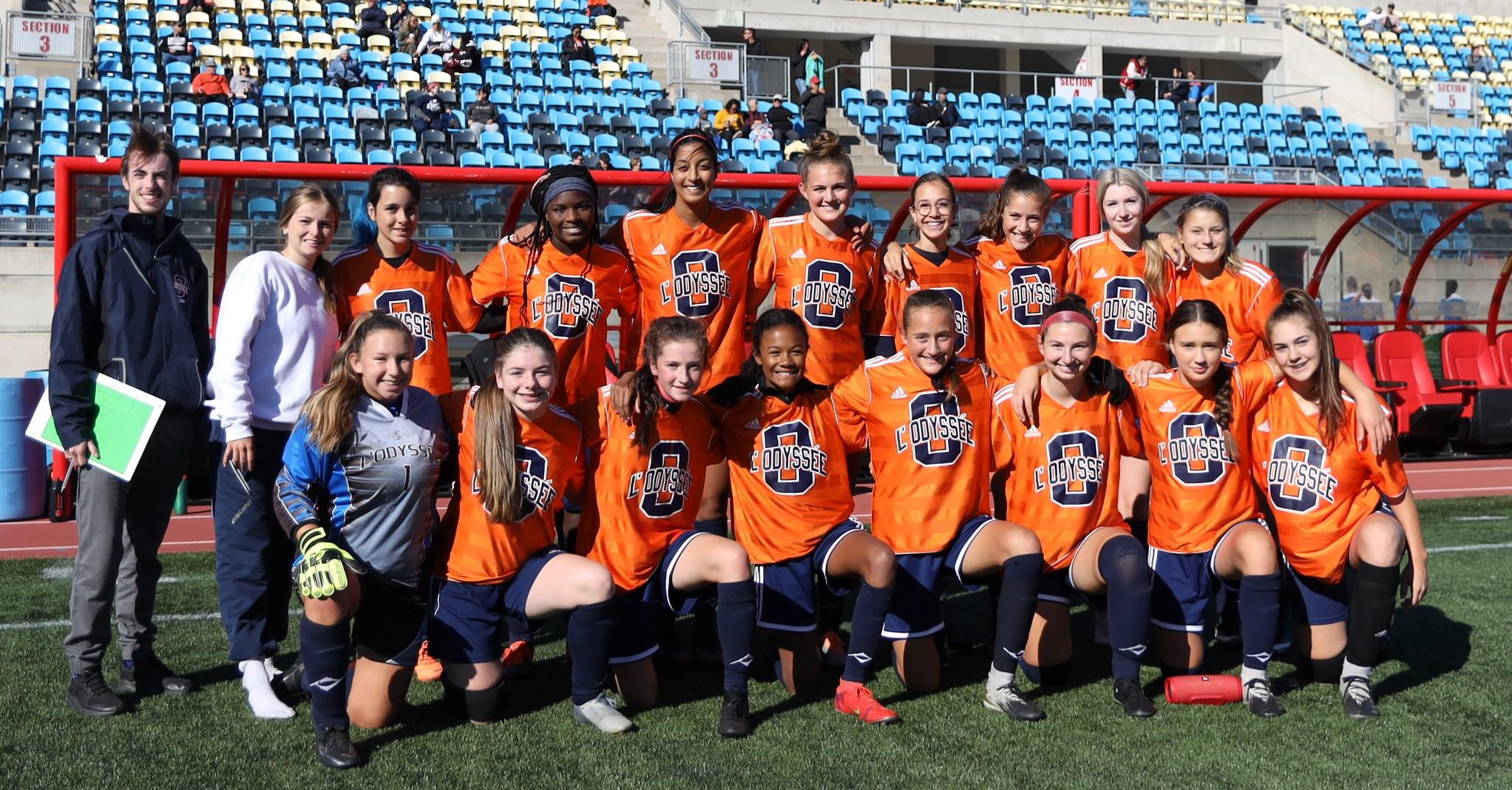 Olympiennes LOdyssée soccer senior filles 2022 2023 19 oct