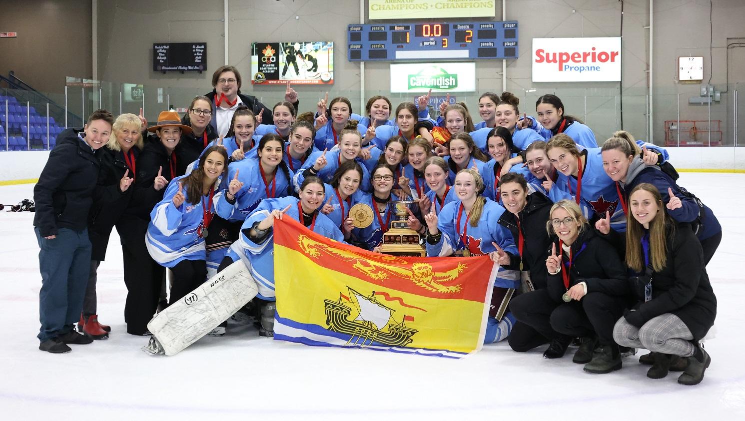 Équipe NB 18 ans filles championnes 10 octobre 2022