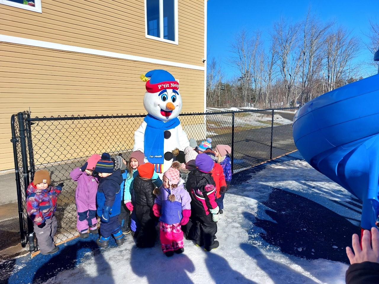 enfants pti neige