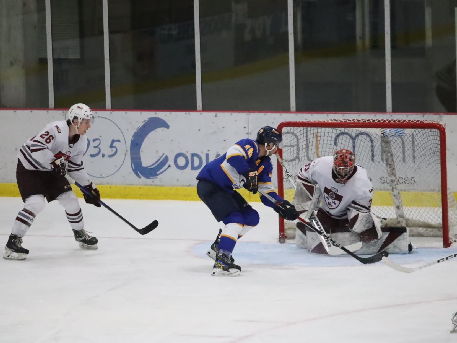 Victoire de 4 à 2 des Aigles Bleus au hockey Image 1