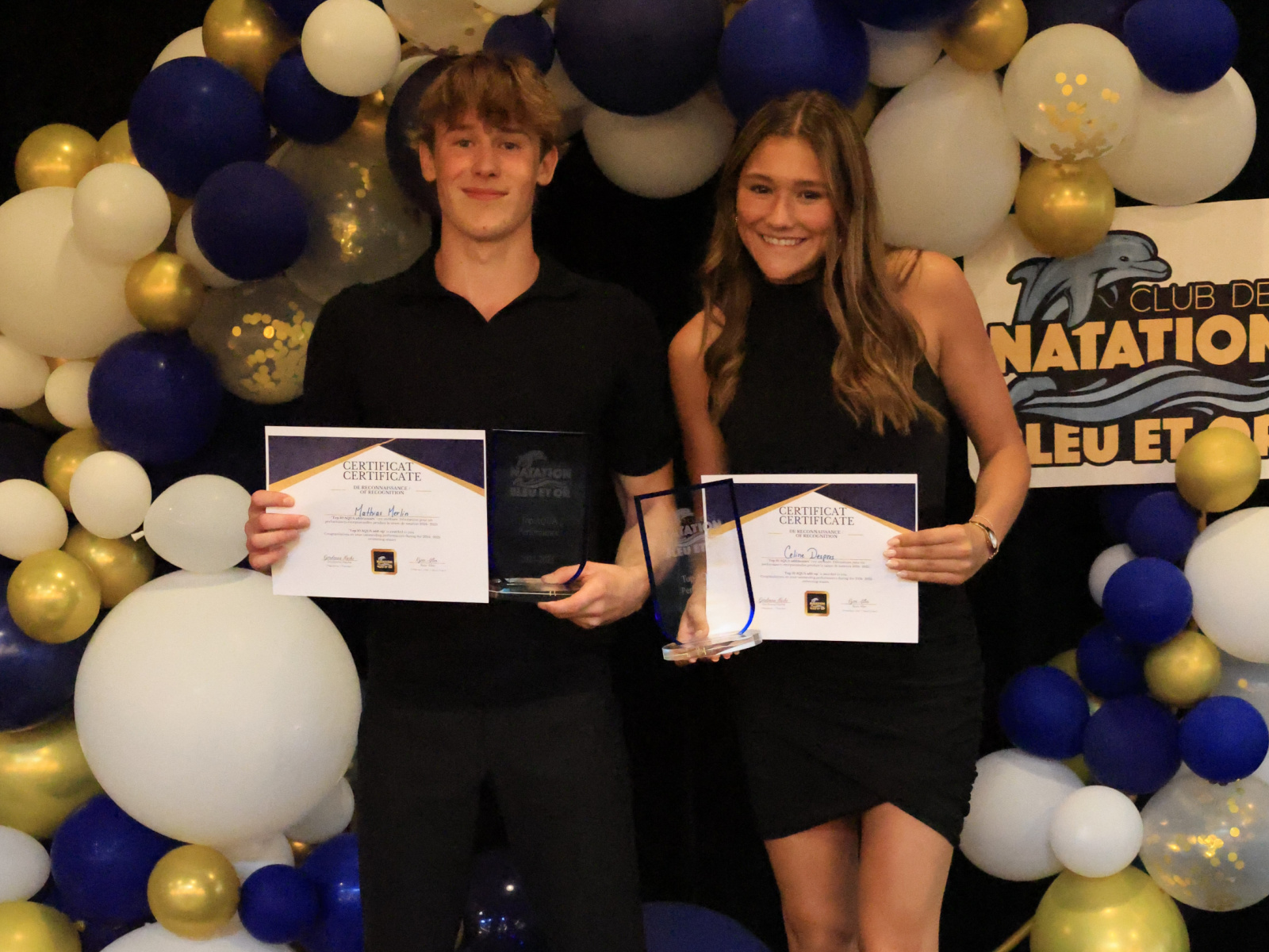 Celine Després et Mathias Merlin reconnus en natation Image 1