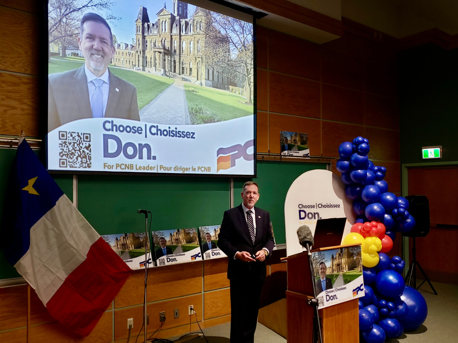 Don Monahan lance sa campagne à Fredericton