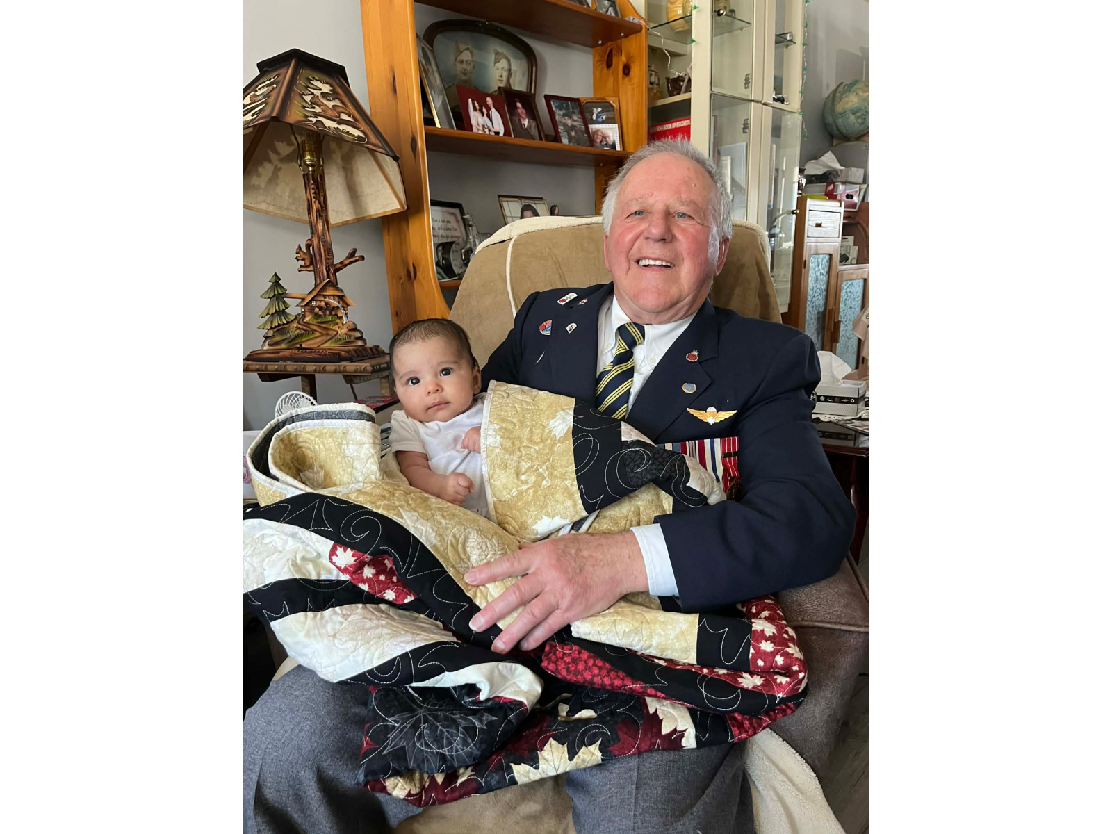 Wilfred Landry honoré pour son service militaire