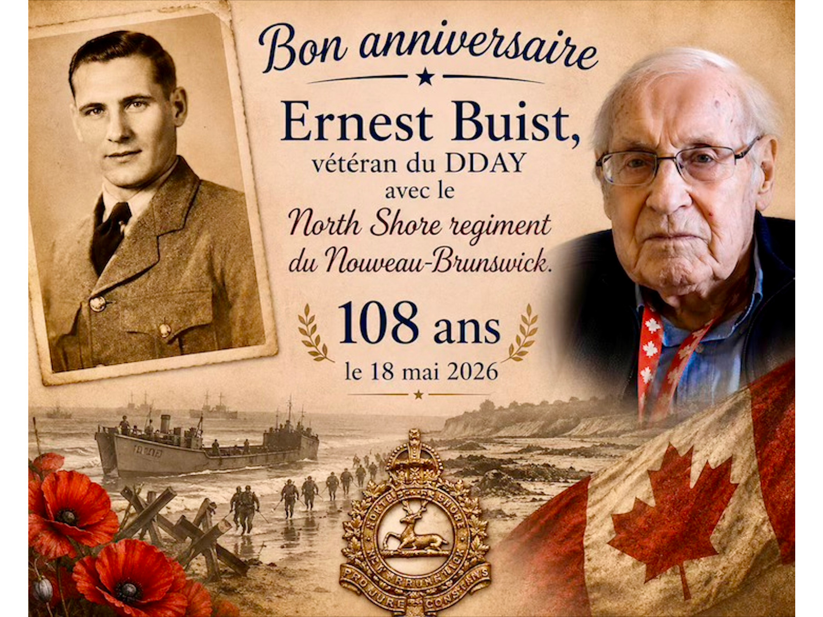 Souhaitez un joyeux anniversaire de naissance au doyen des ...