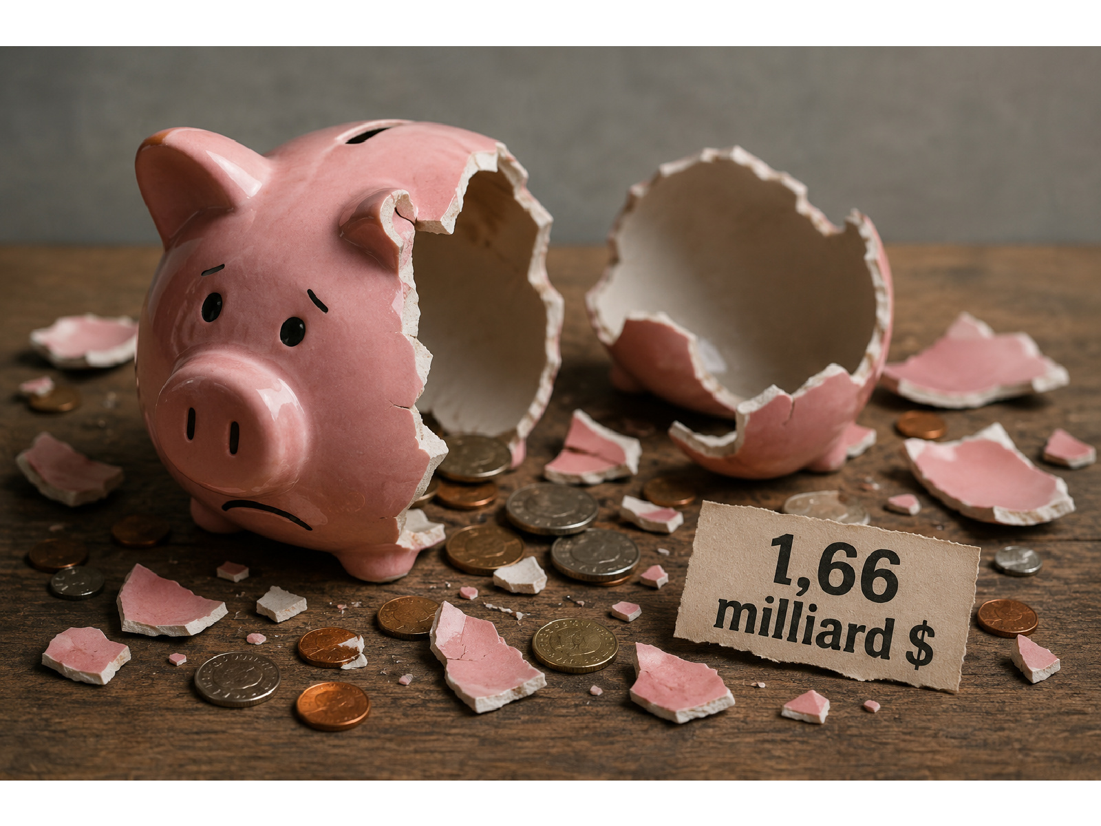Le déficit du Nouveau-Brunswick grimpe à 1,66 milliard $